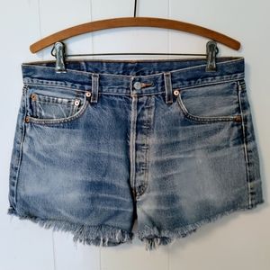 Vintage Levis 501 shorts dark Wash  plus size Grunge Boho festival Hippie